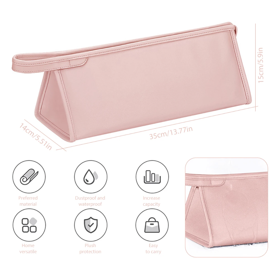 Waterproof Carrying Case, Waterproof, AirWave 7in1 - MaxBrush - Hair Dryer Storage Case PU Leather